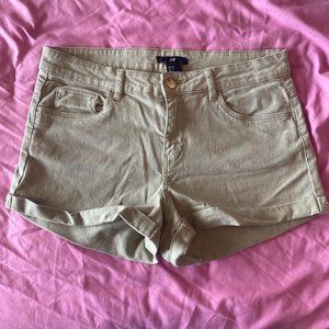 Khaki Colored Denim Shorts from H&M